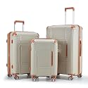 3 Piece Luggage Set with YKK Zippers and TSA Lock