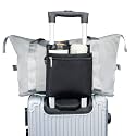 Luggage Travel Cup Holder with Luggage Straps Free Hand Drink Caddy Beverage Holder Travel Accessories Gift for Flight Attendants Businessmen Travelers Fits Roll on Suitcase Handles Black