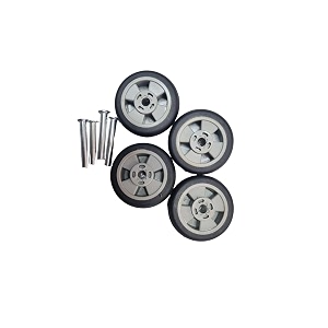 luggage wheel replacement kit black wheels with special rivets 4 pack set for suitcase repair 45 cm wheelgrey