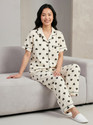 Lugo Women Printed Multicolor Night Suit Set