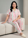 Lugo Women Printed Multicolor Night Suit Set