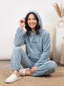 Lugo Women Printed Blue Night Suit Set