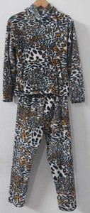lugo women night suit set white printed