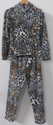 Lugo Women Night Suit Set White Printed