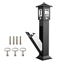 lukar Commercial Trash Receptacle Outdoor Butts Disposal Standing Ash Bin