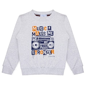 Luke and Lilly Boys Fleece Fullsleeve Printed