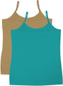 Luke and Lilly Camisole For Girls (Multicolor, Pack of 2)