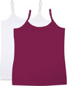 Luke and Lilly Camisole For Girls (White, Pack of 2)