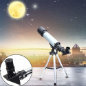 LUKZER 1PC Outdoor HD Monocular Space Telescope Astronomical 90X Refractive Telescope with Portable Travel Tripod Reflecting Telescope