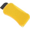Lukzer 3 in 1 Silicone Multipurpose Scrubber Brush Dish Washing Sponge with Liquid Dispenser Kitchen &amp; Bathroom Cleaning Tiles &amp; Utensils Scrubber Car Wash Sponge Reusable &amp; Soft (Multi/Small) CH-230
