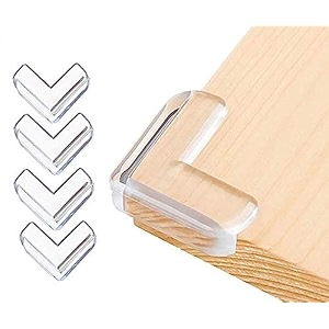 lukzer 4pc edge guard for furniture kids safety corner guard for dressing table bed corner dining tabletransparent plastic baby safe guard for sharp edges ch-244-4