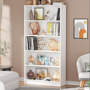 lukzer bookcase storage cabinet mr-032 engineered wood open book shelf