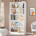 LUKZER Bookcase Storage Cabinet (MR-032) Engineered Wood Open Book Shelf