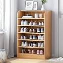 Lukzer Engineered Wood 6 Layer Shoe Rack Open Storage Organizer Shelf (Light Oak/SR-005/100 x 30 x 60 cm) DIY (Do It Yourself)