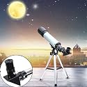 Lukzer Explore The Universe WithTelescope Zoom 90X HD Focus Astronomical Refractor with Portable Tripod Stand - High Power Telescope Gifts for Kids, Adults, and Beginners