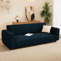 LUKZER Jacquard 1 Seater Sofa Geometric Cover (Pack of 1 Pastel Marine Blue)