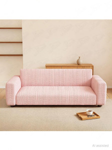 lukzer jacquard 2 seater sofa geometric cover