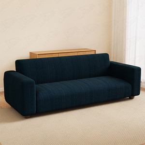 lukzer jacquard 311 seater sofa geometric cover pack of 1 pastel marine blue