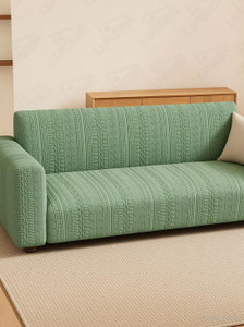 lukzer jacquard 3 seater sofa geometric cover