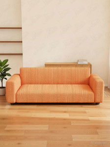 lukzer jacquard 3 seater sofa geometric cover