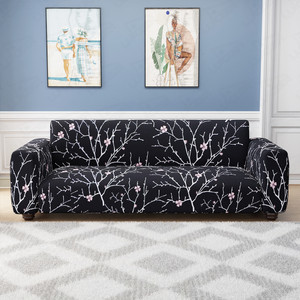 LUKZER Polyester 3 Seater Sofa Floral Cover
