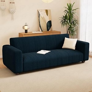 lukzer 1 seater pastel dark grey zigzag pattern sofa cover  240 gsm universal stretch fit jacquard fabric couch protector  fully covered anti slip amp washable sofa cover 90-140cmsc-077-01