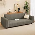 Lukzer 2 Seater Pastel Dark Grey Zigzag Pattern Sofa Cover | 240 GSM Universal Stretch Fit Jacquard Fabric Couch Protector | Fully Covered Anti Slip &amp; Washable Sofa Cover (140-180cm/SC-077-02)