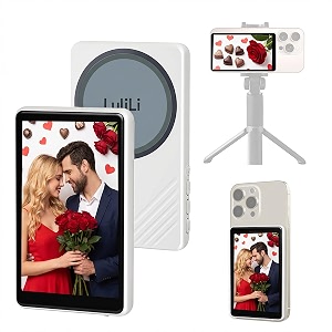 lulili selfie monitor screen iphone 4k vlog recording back camera screen for iphone amp android 180 rotation 3 levels of brightness photography lovers gift ideas