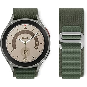 lullaby 22mm nylon strap compatible for samsung watch noise colorfit boat fireboltt amazefit gt alpine loop bands g-hook strap universal compatibility with lug size of 22mm  green