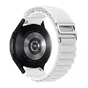 LULLABY 22mm nylon strap Compatible for Samsung Watch, Noise Colorfit, Boat, FIreboltt, Amazefit GT, Alpine Loop Bands G-hook Strap Universal Compatibility with Lug Size of 22mm(White)