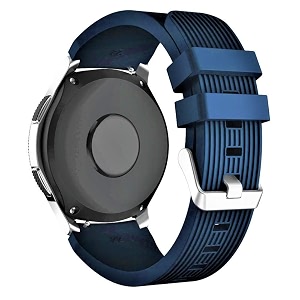 lullaby compatible with 22mm watches amazfit pacestratossamsung gear s3 classicfrontier loop with fastener closure silicone linning sport band 22mm universal replacement strapnavy blue