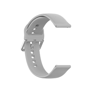 lullaby compatible with 22mm watches amazfit pacestratossamsung gear s3 classicfrontier loop with fastener closure silicone with metal hook sport band 22mm universal replacement strap grey