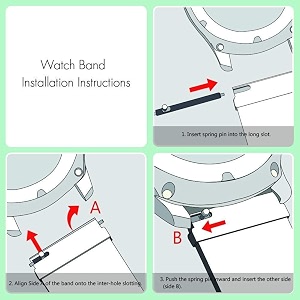 lullaby nylon classic loop band 22mm universal strap compatible with amazfit pacestratossamsung gear s3 classicfrontier with hook and loop fastener closure watch not includingcargo khaki
