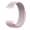 LULLABY Nylon Sport Loop Band 22mm Universal Replacement Strap Compatible with Amazfit Pace/Stratos/Samsung Gear S3 Classic/Frontier with Hook and Loop Fastener Closure (Sand Pink)