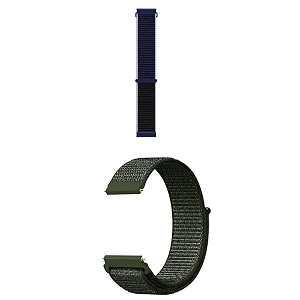 lullaby pack of 2 22mm nylon loop band universal replacement strap compatible with amazfit pacestratossamsung gear s3 classicwatch 3 45mm galaxy watch 46mm amp frontier