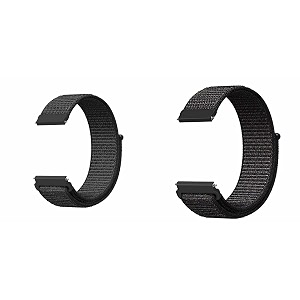 lullaby pack of 2 22mm nylon loop band universal replacement strap compatible with amazfit pacestratossamsung gear s3 classicwatch 3 45mm galaxy watch 46mm amp frontier