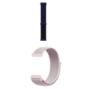 lullaby pack of 2 22mm nylon loop band universal replacement strap compatible with amazfit pacestratossamsung gear s3 classicwatch 3 45mm galaxy watch 46mm amp frontier