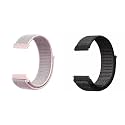 LULLABY (Pack of 2 22mm Nylon Loop Band Universal Replacement Strap Compatible with Amazfit Pace/Stratos/Samsung Gear S3 Classic/Watch 3 45mm, Galaxy Watch 46mm &amp; Frontier