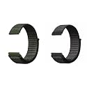 LULLABY (Pack of 2 22mm Nylon Loop Band Universal Replacement Strap Compatible with Amazfit Pace/Stratos/Samsung Gear S3 Classic/Watch 3 45mm, Galaxy Watch 46mm &amp; Frontier