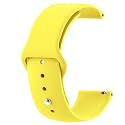 LULLABY Silicone Plain Classic Sport Loop Band 22mm Universal Replacement Strap Compatible with Amazfit Pace/Stratos/Samsung Gear S3 Classic/Frontier with Hook and Loop Fastener Closure (Watch Not Including) (yellow)