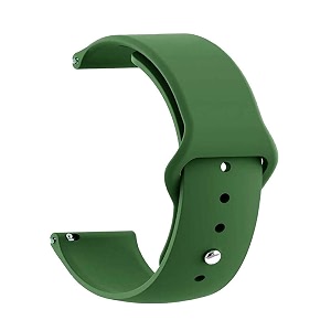 lullaby silicone plain sport loop band 22mm universal replacement strap compatible with amazfit pacestratossamsung gear s3 classicfrontier with hook and loop fastener closuregreen