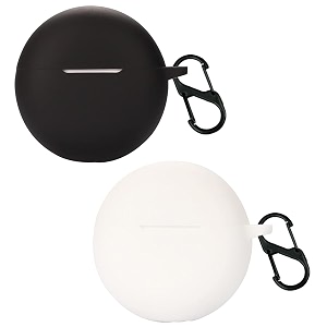 lullaby soft silicone case cover compatible with oppo enco buds 2  enco air 2i case cover - blackwhite