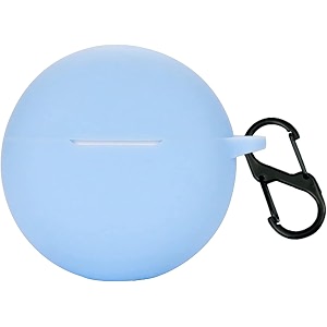 lullaby soft silicone case cover compatible with oppo enco buds 2  enco air 2i case cover 2022 - -sky blue