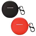 LULLABY Soft Silicone Case Cover Compatible with Oppo Enco Buds 2 / Enco Air 2i case Cover - (Black+Red)