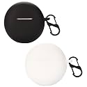 LULLABY Soft Silicone Case Cover Compatible with Oppo Enco Buds 2 / Enco Air 2i case Cover - (Black+White)