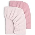 lulumoon Baby Muslin Crib Sheets: Snug Fitted Sheet for Standard Crib