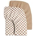 lulumoon Muslin Crib Sheets for Baby: Snug Fitted for 52x28 Crib Mattress