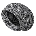 LULUSILK Mulberry Silk Bonnet for Sleeping Women & Men, Assorted Dark Grey