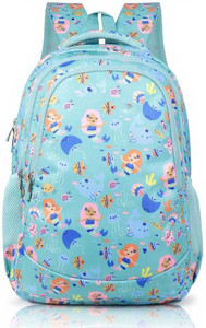 luman large 34 l laptop backpack casual stylish mini 3 compartment backpack for girls kids in school tuition multicolor