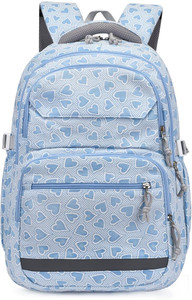 luman medium 38l designer abstract print kids school backpack for girls  boys 38 l backpack